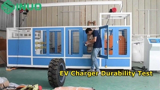 Voertuig-overrij-testapparaat voor voertuigconnector en -stekker